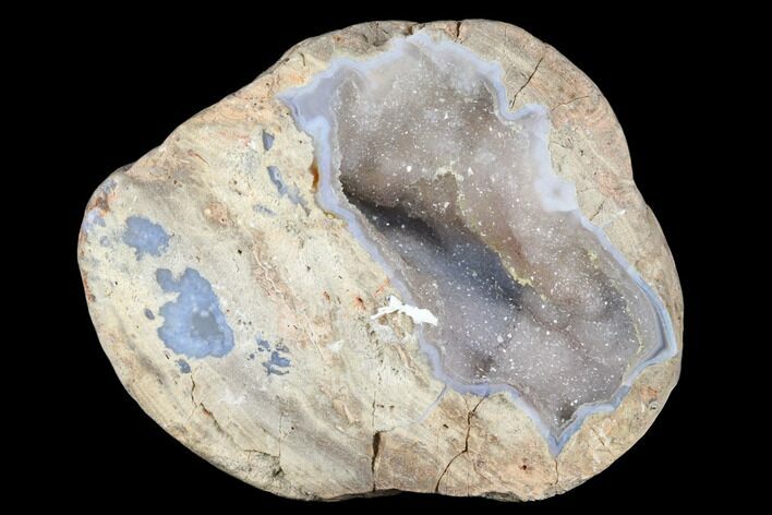 Crystal Filled Dugway Geode (Polished Half) - Utah #176741